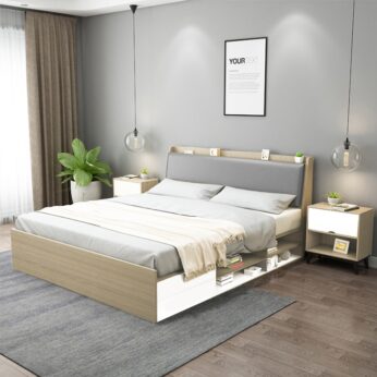 Giường ngủ có ngăn kéo gọn đẹp UGN-266