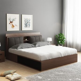 Giường ngủ hộp gỗ công nghiệp bền đẹp UGN-296